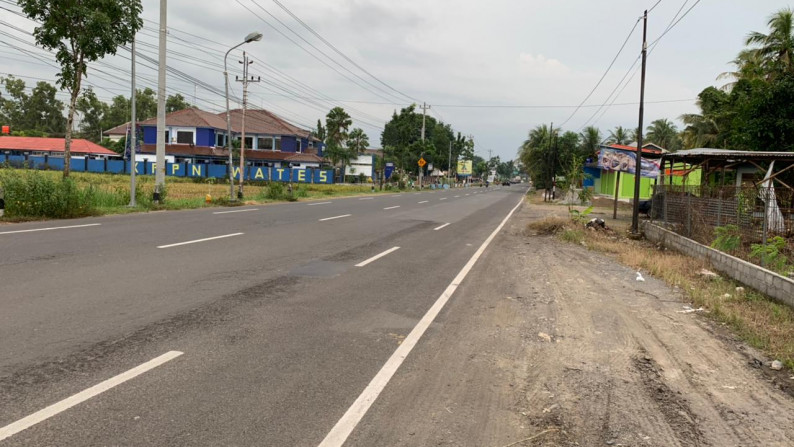 TANAH PEKARANGAN 1979 METER PERSEGI, DI JL RAYA WATES-YOGYA DEKAT BANDARA YIA