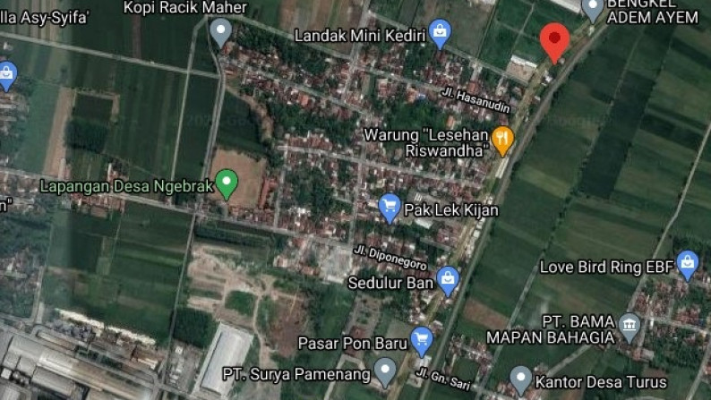Dijual Tanah Area Komersial di Jl Kediri Kertosono, Kediri