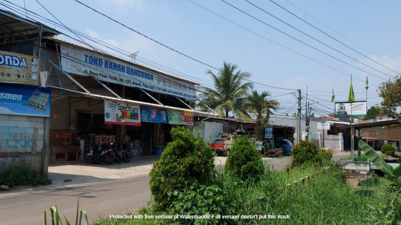 Tanah Siap Bangun Lokasi Pinggir Jalan Sawangan