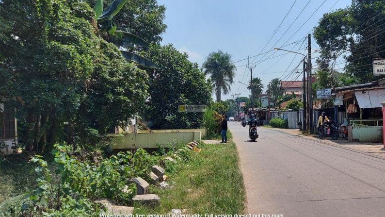 Tanah Siap Bangun Lokasi Pinggir Jalan Sawangan