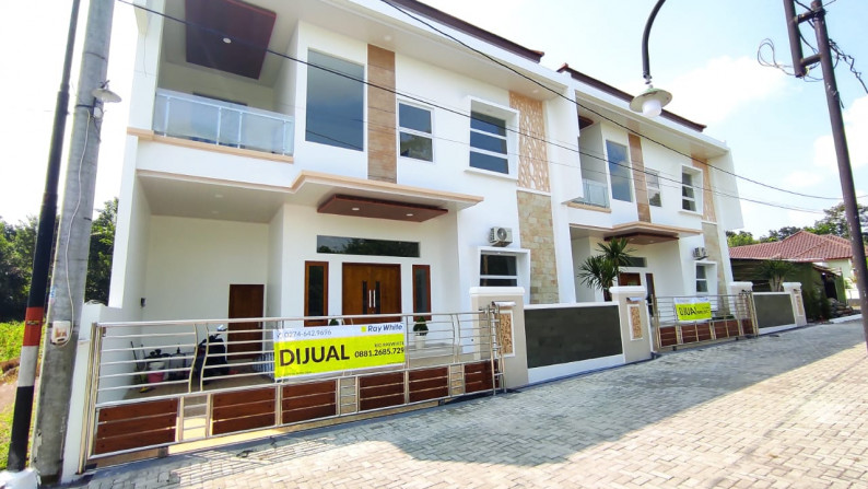 2 UNIT RUMAH BARU DENGAN DESAIN MODERN MINIMALIS , SIAP HUNI, DI JL NGADIRJO, SLEMAN