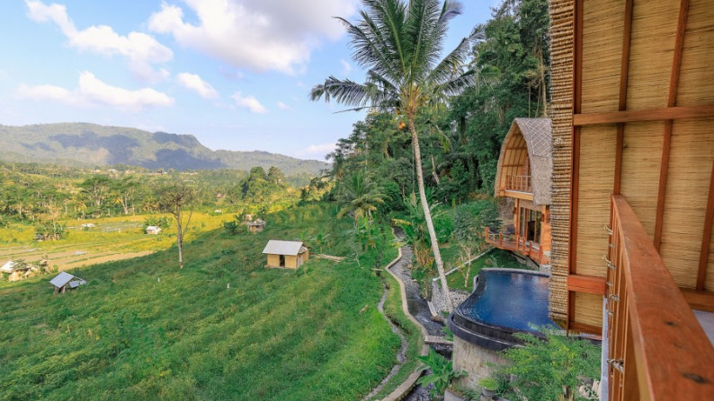 Freehold Villa which is located on the outskirts of a small Balinese Village