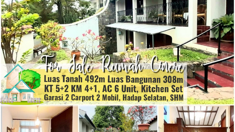 Rumah Klasik Eropa di Villa Cinere Mas, Luas 492m Harga 5M Nego, Murah!!! #WWDD