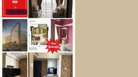 disewa apartemen bsd city casa de parco tower orchidea, type 1 BR, rapih, strategis, murah, siap huni