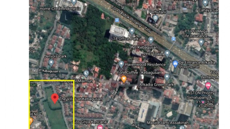 Dijual tanah luas siap bangun area TB Simatupang