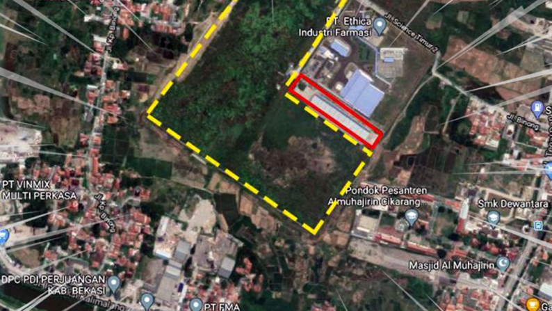 KAVLING INDUSTRI JABABEKA 5 CIKARANG LUAS 15 HEKTAR