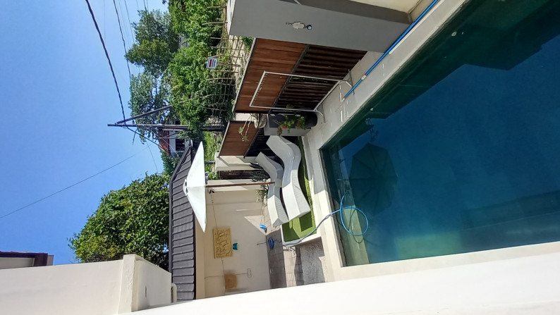 For lease 12 years 3 bedroom pool villa with rice field view at Jantuk Angsa area