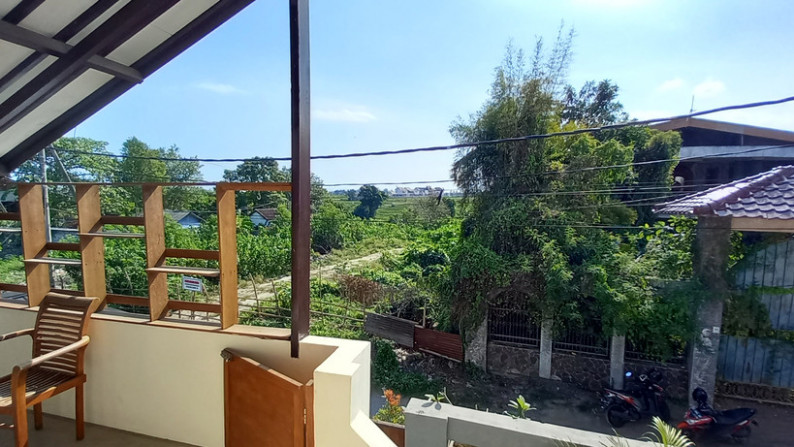 For lease 12 years 3 bedroom pool villa with rice field view at Jantuk Angsa area