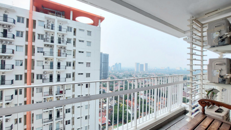 UNIT DI ASPEN APARTEMEN, CILANDAK, TOWER C, LANTAI 25, SEMI FURNISHED, SIAP HUNI, 2 BEDROOMS