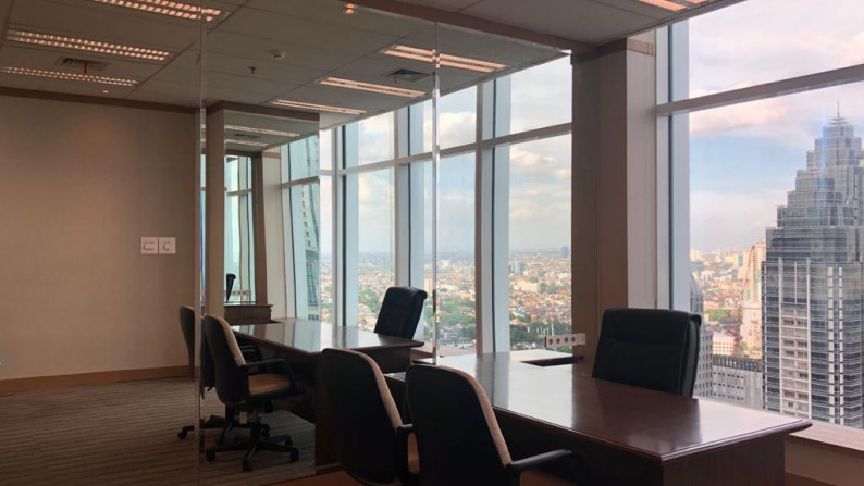 Office Equity Tower 500m2, fully furnished, ready to occupied, corner unit, view bagus!