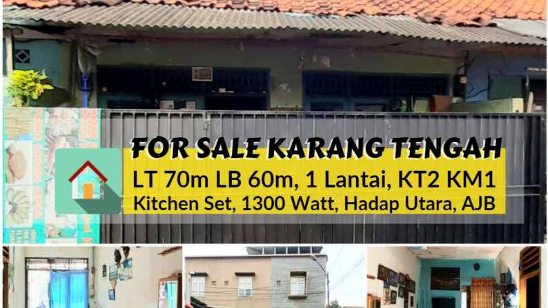 Rumah Murah di Karang Tengah, Ciledug Luas 70m harga hanya 500 Jt Nego, Jarang Ada