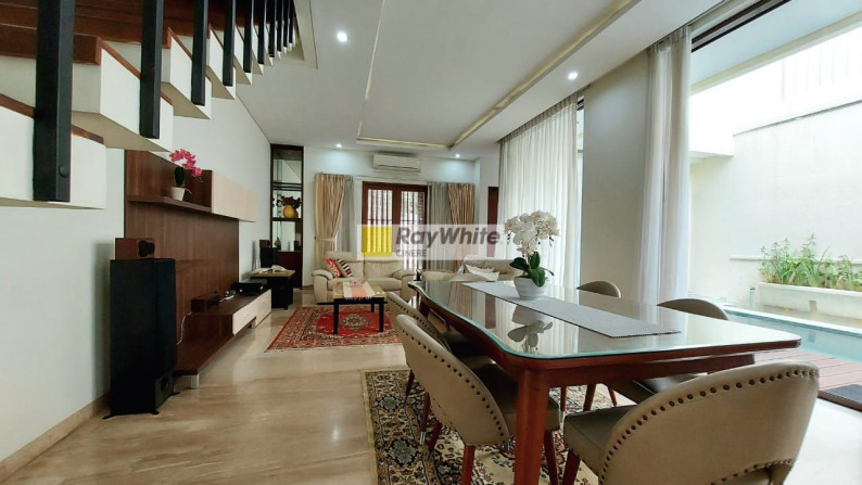 Rumah Siap Huni Furnished Lingkungan Expat Dalam Town House Di Kemang