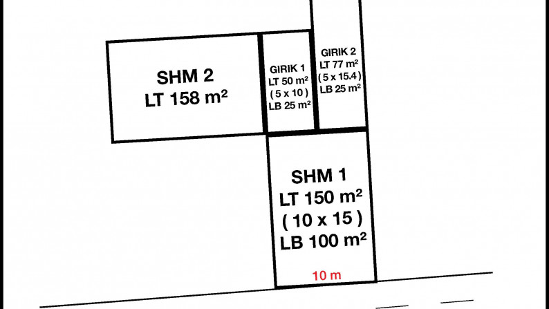 Rumah + kavling, siap huni, lokasi strategis *0028-DEI*