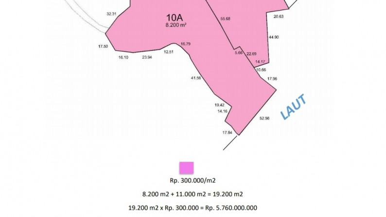 Tanah Panjaban, Sekartaji, Project 10, Nusa Peninda Luas 19.200m2