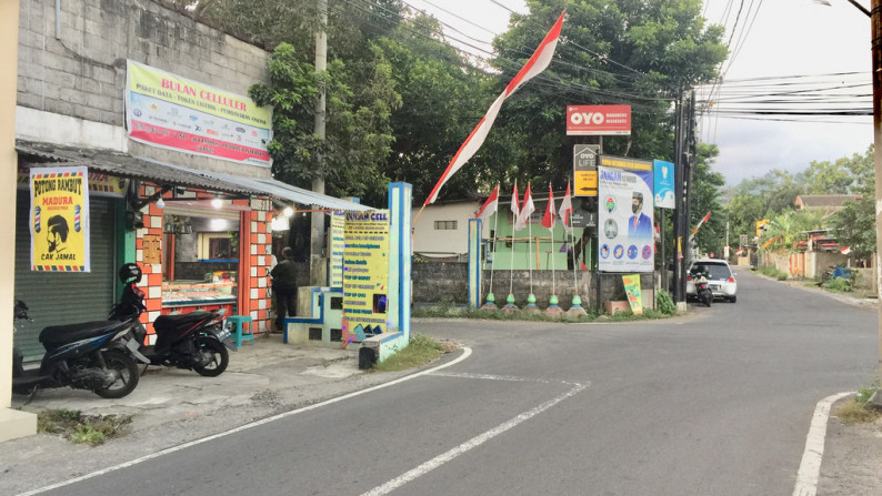 TANAH PEKARANGAN STRATEGIS SELUAS 128 METER PERSEGI, DI JL KLASEMAN RAYA