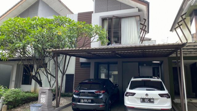 dijual rumah di serenade lake gading serpong tangerang, lokasi strategis, siap huni