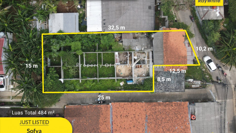 Pangkalan Jati tanah luas 484 m dekat dengan tol andara dan pondok labu