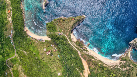 Nusa Penida Bali, Atuh Los Tebing, tanah kavling siap bangun view laut raja lima