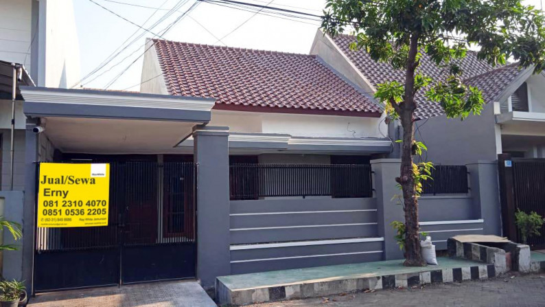 JUAL/SEWA Rumah di Kutisari Indah Utara, Row Jalan Lebar, Siap Huni