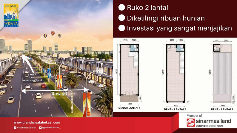 Grand Wisata Bekasi Ruko Grand Business Park Phase 2 - Hartono