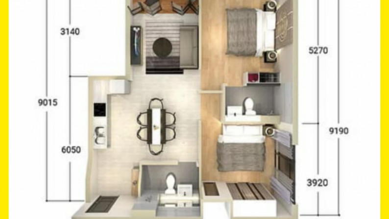 Apartemen Super Mewah Grand Shamaya PP Persero, Surabaya