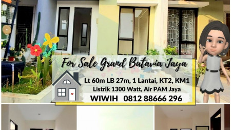 Brand New Rumah Cantiq Minimalis Grand Batavia Jaya, 60m Harga 450 Jt Nego sampai DEAL