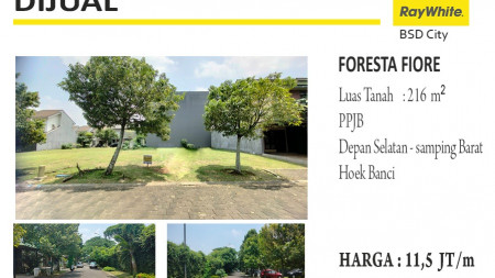 JARANG ADA!! KAVLING FORESTA FIORE 11,5JT/meter (NEGO)