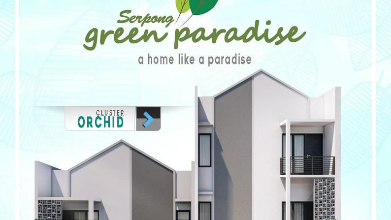 Rumah Baru MURAH, Lokasi Strategis dan bisa KPR @Serpong Green Paradise, Parung Panjang