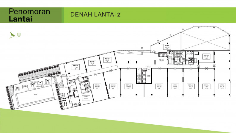 Area Komersil Strategis di Apartemen Tamansari Bintaro Mansion, Pondok Aren