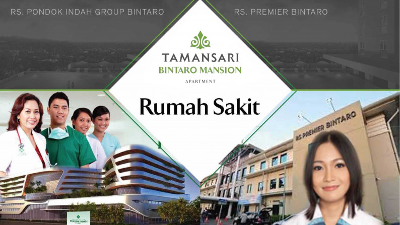 Area Komersil Strategis di Apartemen Tamansari Bintaro Mansion, Pondok Aren