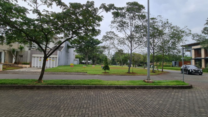 Kavling Hoek Kotak di De Park Cajuputi BSD CITY, Dekat QBIG