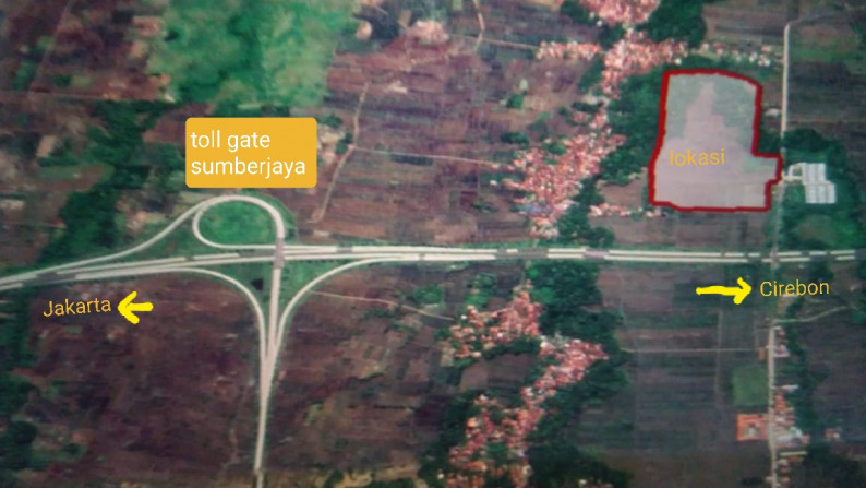 Tanah Industri Strategis dekat Pintu Toll Sumberjaya Majalengka