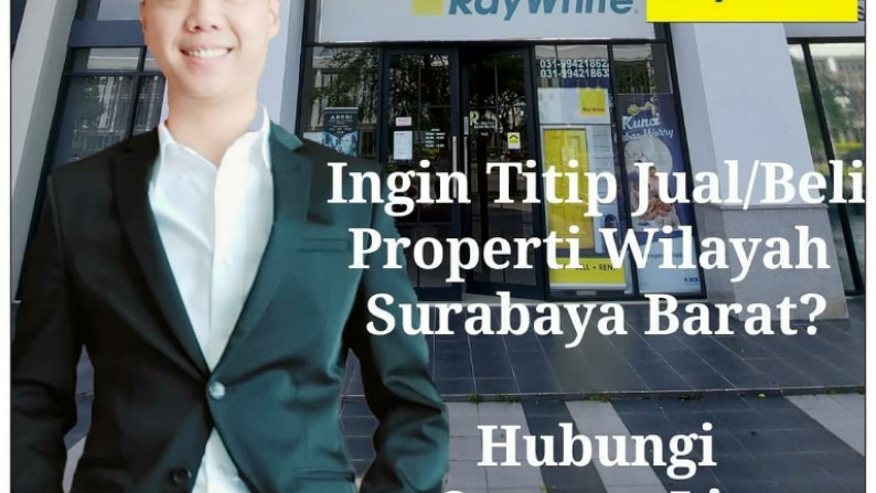 Dijual Ruko Jambangan Town House - Surabaya - Nol Jalan Depan Perumahan Palm Spring