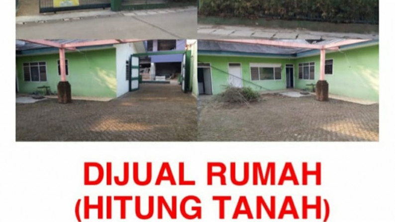 Dijual Rumah Tinggal Hitung Tanah di Komplek Biofarma Belakang Gateway Pasteur