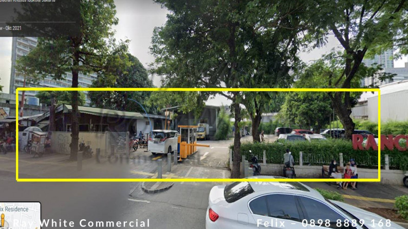 Tanah Luas 2641 m2 di Prime area Kemang Raya Jakarta Selatan