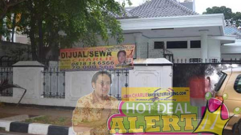 Rumah Di Menteng Inti Harga Terbaik Disewakan untuk Office / Home