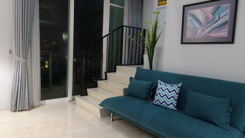 For Sale/Rent 2BR Fully Furnished Loft - SATU8 Residence - Kedoya - Jakarta Barat