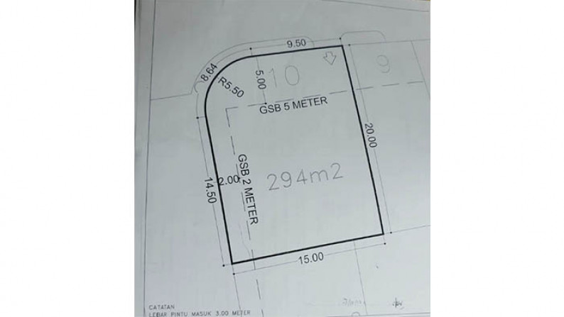 Tanah Hoek Avani 4,  Cluster Deshna, BSD City Luas 15x20m2