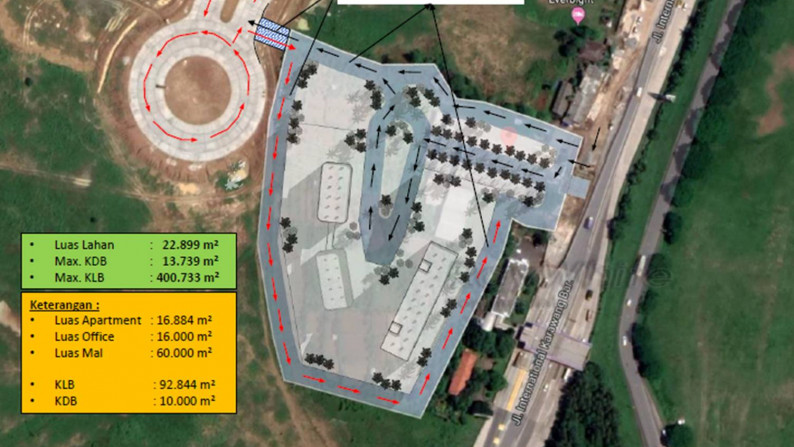 Kavling Komersial 22899 meter Karawang Barat Interchange Strategis Dekat Pintu Tol Karawang Barat