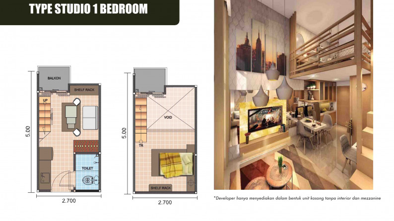 NEW !! Apartemen Strategis di Tengah Kota Jakarta Selatan @Apple 1 Condo, TB Simatupang