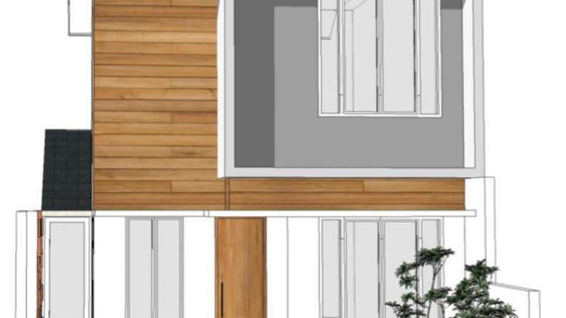 Rumah Dengan Interior dan Exterior Elegan dan Hunian Nyaman @Bintaro