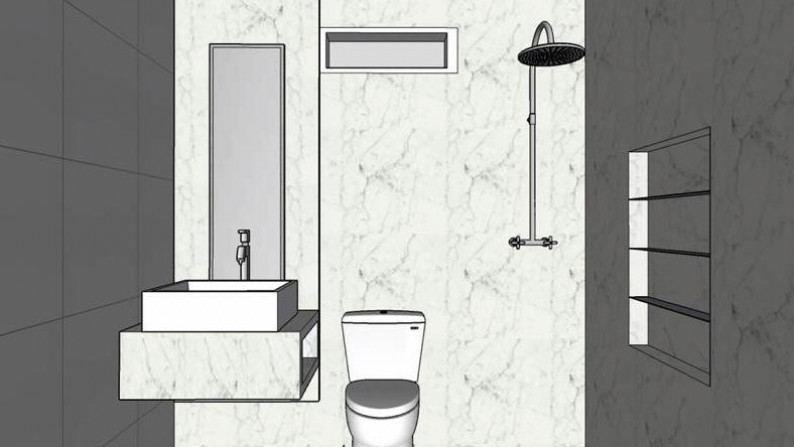 Rumah Dengan Interior dan Exterior Elegan dan Hunian Nyaman @Bintaro