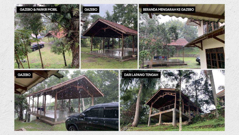 Villa dengan Halaman Luas dan Panorama Keren @Cianjur