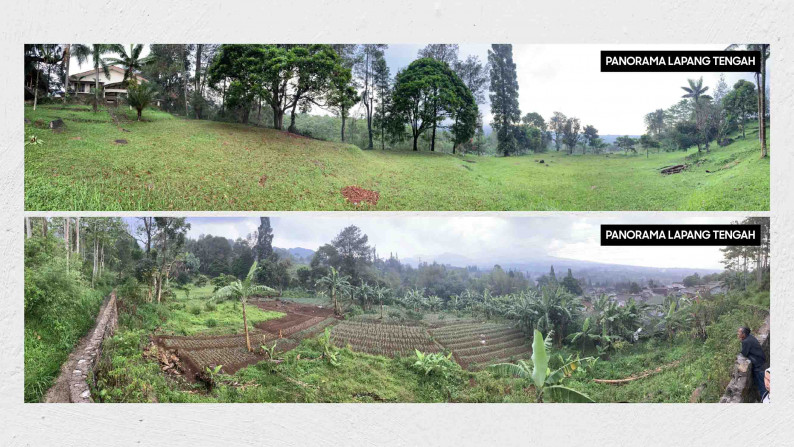 Villa dengan Halaman Luas dan Panorama Keren @Cianjur