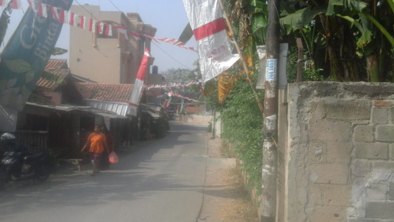 Dijual Bangunan Hitung Tanah, Cocok untuk Mini Cluster atau Gudang @Jl Pesantren, Jurangmangu