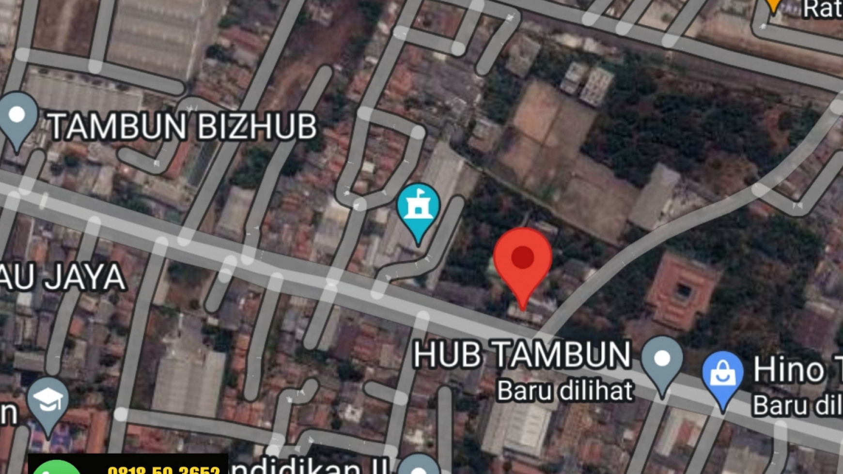 Tanah Dijual Jalan Sultan Hasanudin Bekasi-Hartono