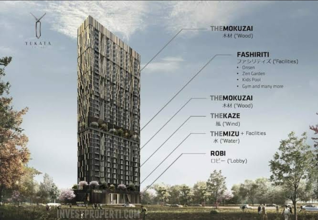 Apartemen Yukata Posisi Hook Fasilitas Bintang 5 Alam Sutera Tangerang Banten