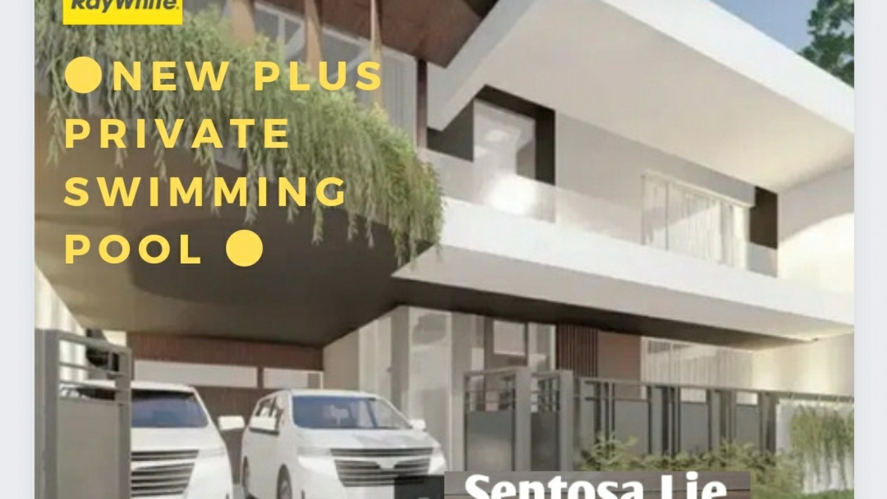 Dijual Rumah Graha Natura Magnolia Surabaya Plus PRIVATE Swimming Pool - NEW 2,5 Lantai Design