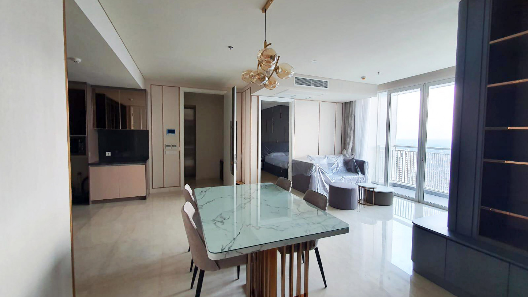 Apartement Mewah di Galaxy Residence (Galaxy Mall Private Lift), 3 Bedroom, View City, Furnished