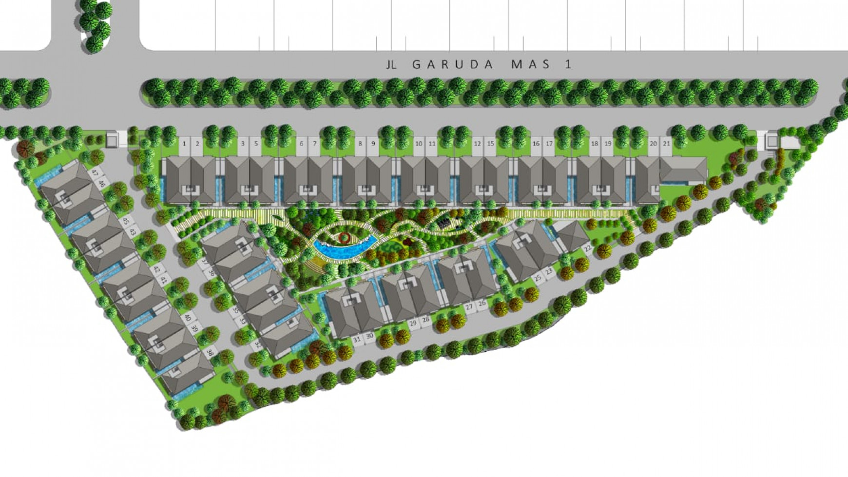 MODERN CLUSTER DENGAN TAMAN EDEN YANG LUAS AREA TB SIMATUPANG 